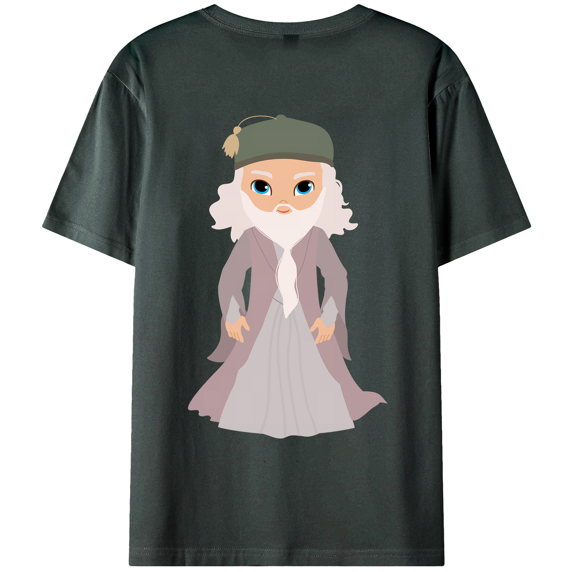 （画像用） Harry Potter ハリー・ポッターシリーズ 綿100％ メンズ半袖Tシャツ（バックプリント） 通気性
